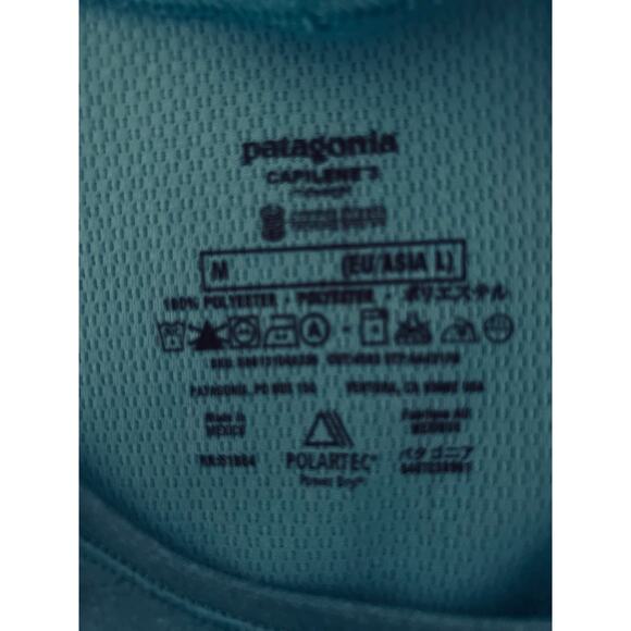 PATAGONIA WOMENS CAPILENE 3 MIDWEIGHT BASE LAYER TOP SHIRT LONG SLEEVE TEAL SZ M - Picture 5 of 5